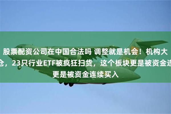 股票配资公司在中国合法吗 调整就是机会！机构大动作调仓，23只行业ETF被疯狂扫货，这个板块更是被资金连续买入