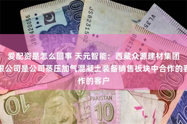 爱配资是怎么回事 天元智能：西藏众源建材集团有限公司是公司蒸压加气混凝土装备销售板块中合作的客户