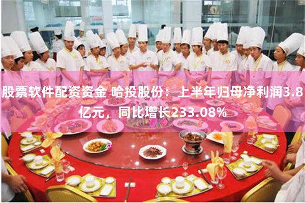 股票软件配资资金 哈投股份：上半年归母净利润3.8亿元，同比增长233.08%